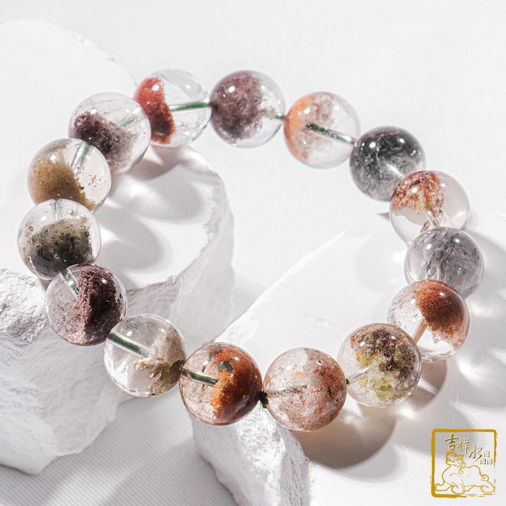 彩幽靈聚寶盆手珠 14.5mm 正能量