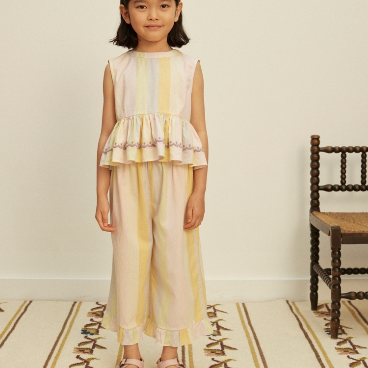 Apolina 繽紛條紋無袖套裝 WINI TROUSER SET - PAINTERS STRIPE