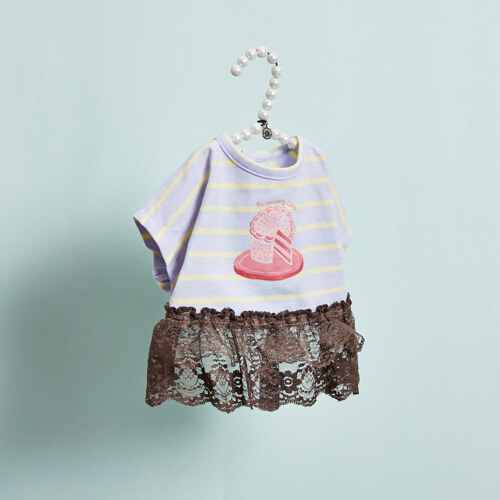 Louisdog 草莓蛋糕Tee