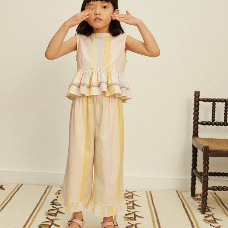 Apolina 繽紛條紋無袖套裝WINI TROUSER SET - PAINTERS -CARA No.9