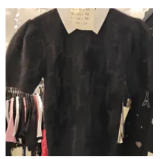 [S] KARL LAGERFELD BLACK FUZZY KL SHORT SLEEVE SWEATER, L5ZSS756-BLK (SKL1566)