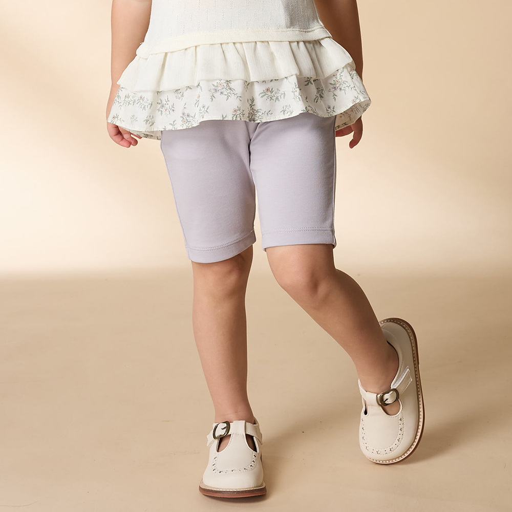 PIPPY 素雅百搭可調節腰圍五分褲 灰