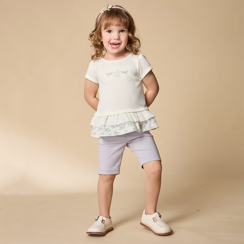 PIPPY 素雅百搭可調節腰圍五分褲 灰