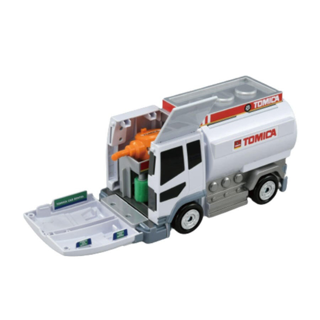 TOM-ASA Tomica World-Transform Tank Truck Gas Station Asia