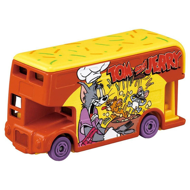 TOM-DRM Dream Tomica SP Tom & Jerry Wrapping Bus Orange