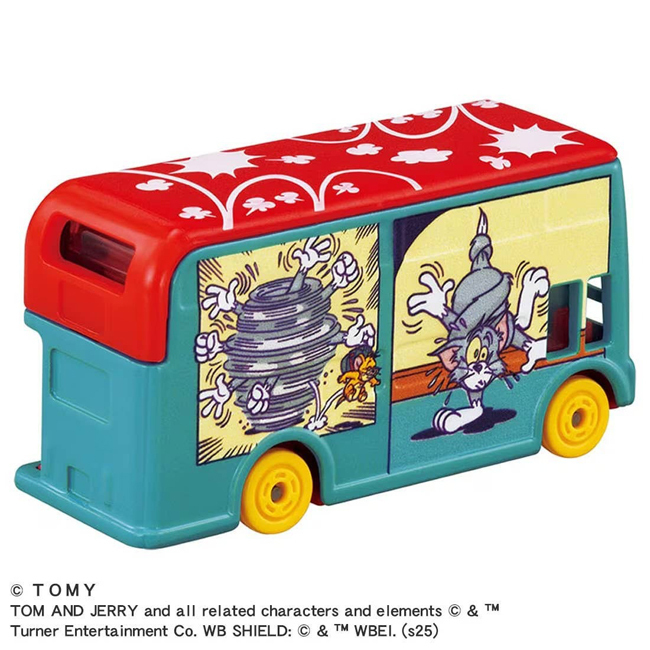 TOM-DRM Dream Tomica SP Tom & Jerry Wrapping Bus Blue