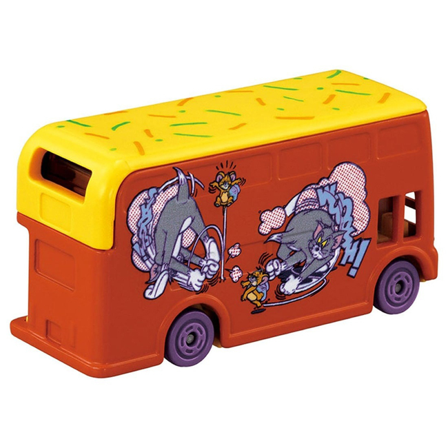 TOM-DRM Dream Tomica SP Tom & Jerry Wrapping Bus Orange