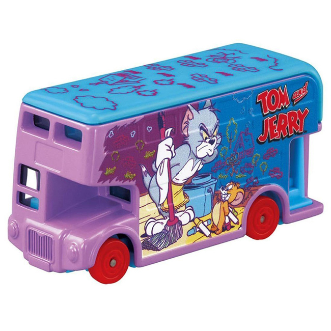 TOM-DRM Dream Tomica SP Tom & Jerry Wrapping Bus Purple