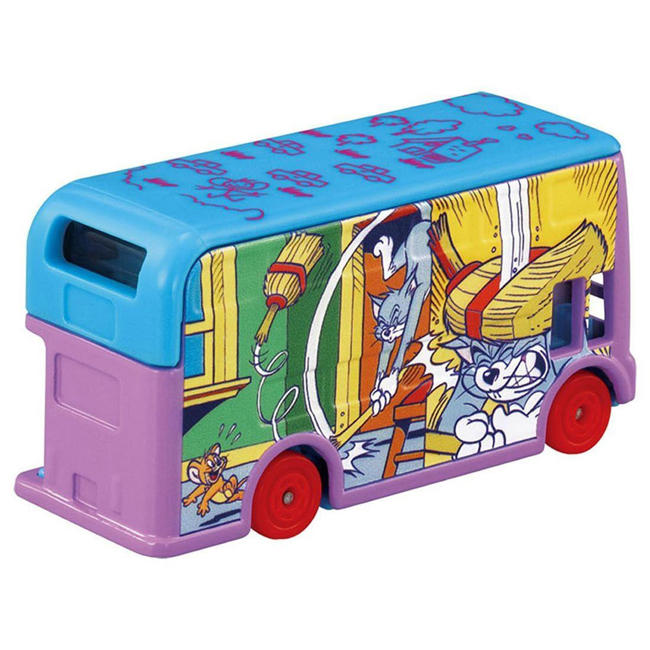 TOM-DRM Dream Tomica SP Tom & Jerry Wrapping Bus Purple