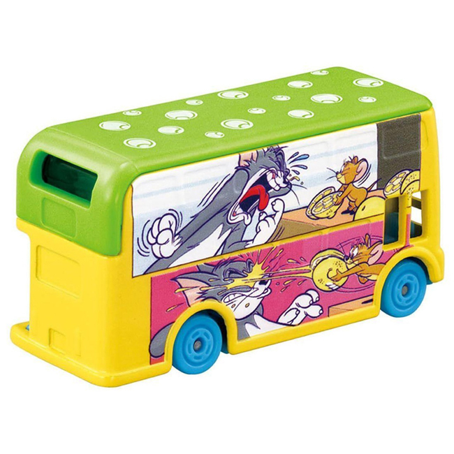 TOM-DRM Dream Tomica SP Tom & Jerry Wrapping Bus Yellow