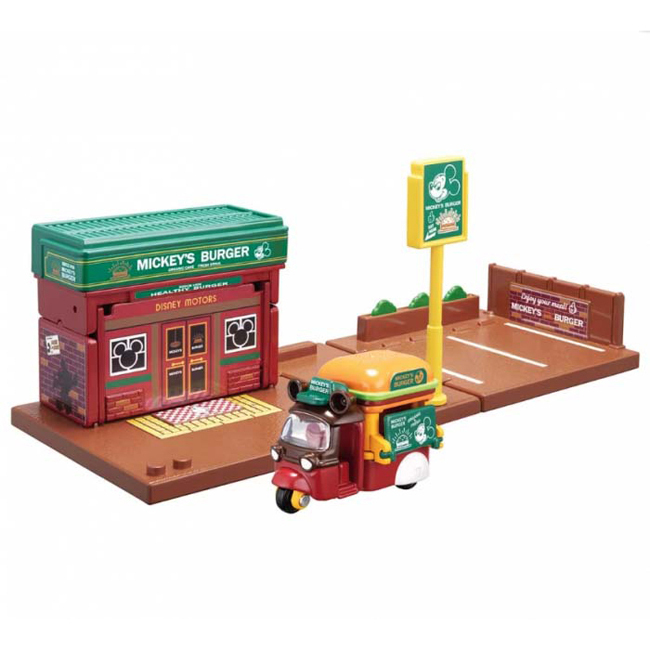 TOM-WOR Tomica Town-Disney Motors 15th Mickey Hamburger Shop
