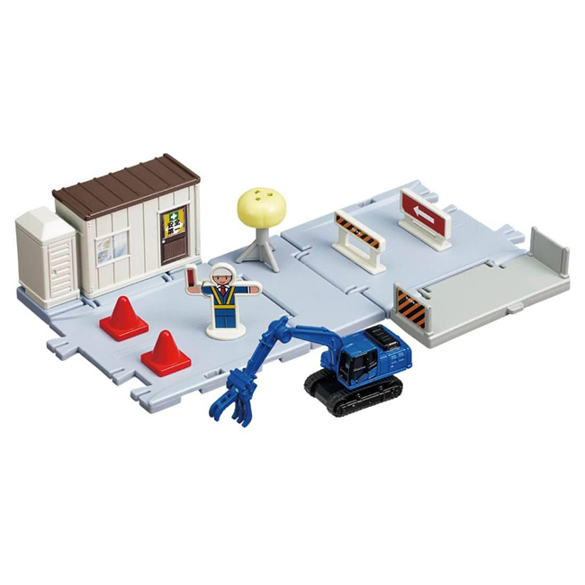 TOM-WOR Tomica Town-Road Construction Site (w/Tomica&Parts)