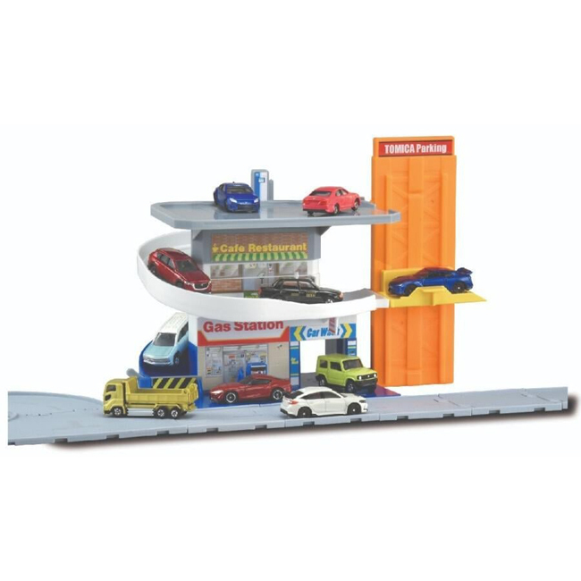 Tomica - Many Gimmicks Round Parking 停車場