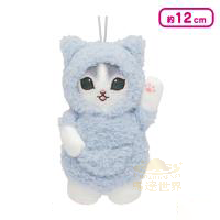 Mofusand 日版 Parade 12cm景品 睡衣系列 - 藍色睡衣貓公仔