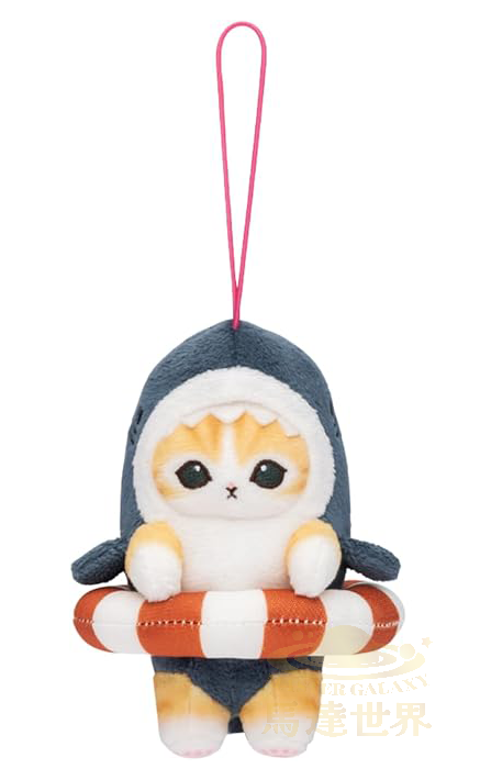 Mofusand 水泡系列 吉祥物 鯊魚貓公仔帶泳圈 11cm