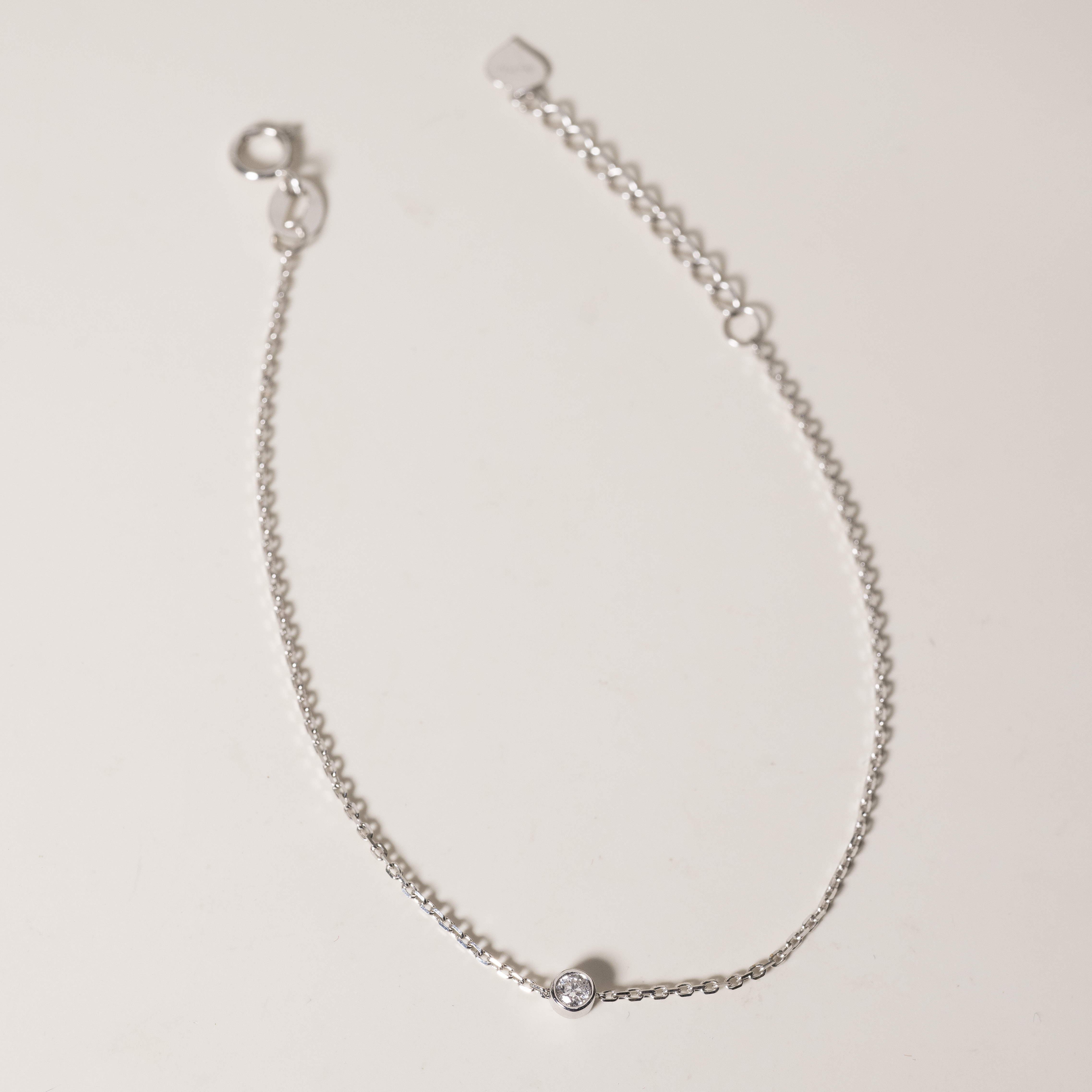 18K Single Diamond Bracelet