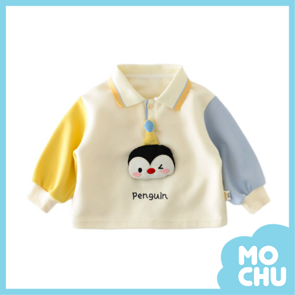 啾咪企鵝長袖polo衫