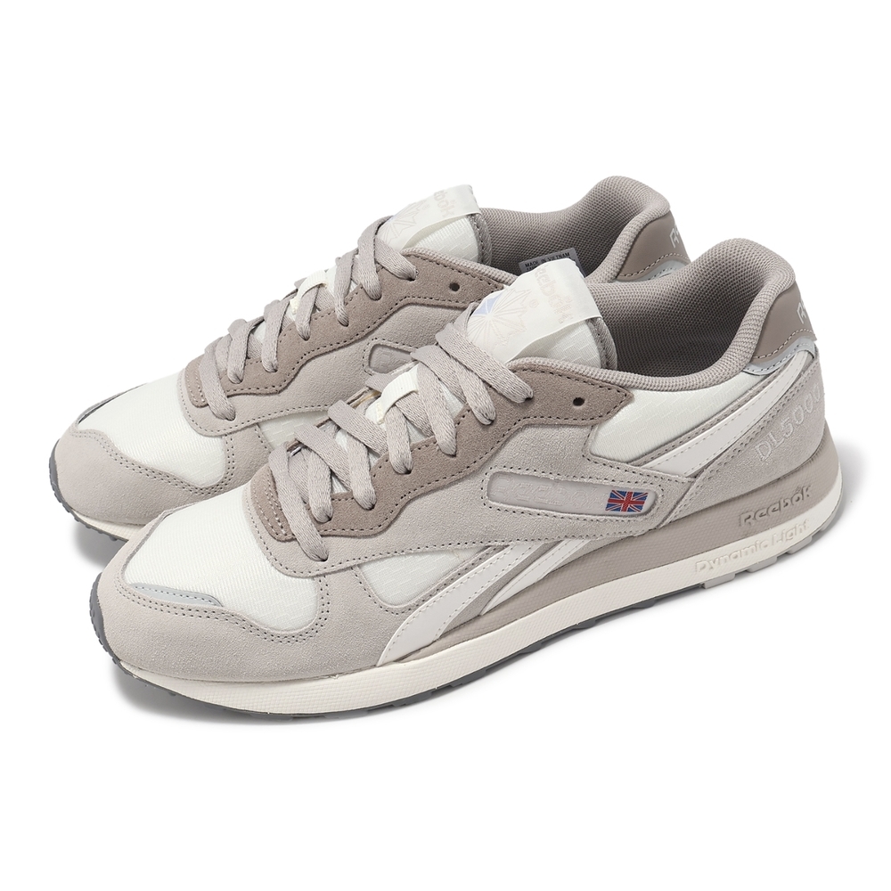 【下殺↘ $990】Reebok 慢跑鞋 DL5000 灰 米白 麂皮 緩衝 男 100075210