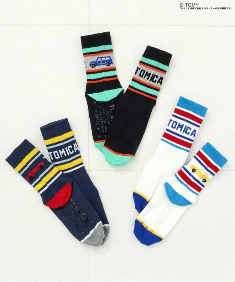 日本🇯🇵BREEZE x TOMICA 三色襪子(12-18)