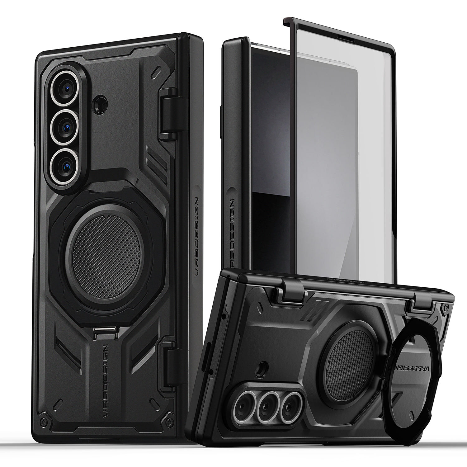 VRS Design - Quick Stand Pro 360 - Galaxy Z Fold 7 Magsafe Case 磁吸充電支架高度防撞鉸鏈保護手機殼