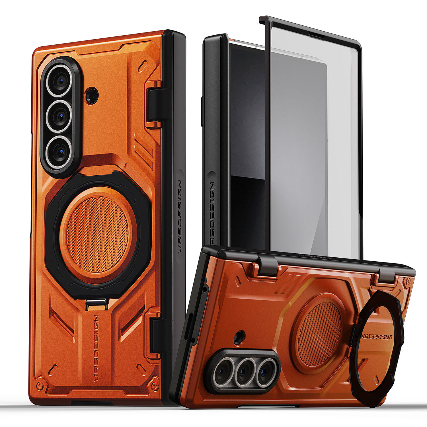 VRS Design - Quick Stand Pro 360 - Galaxy Z Fold 7 Magsafe Case 磁吸充電支架高度防撞鉸鏈保護手機殼