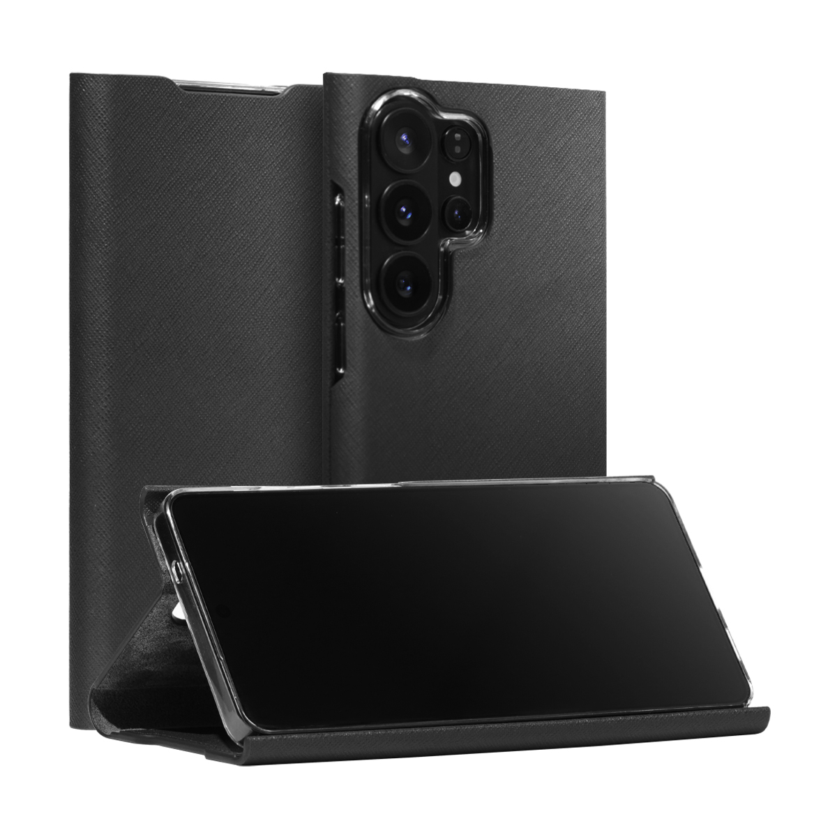 araree Bonnet Stand 座枱插卡皮革殼 [Galaxy S26 Ultra]