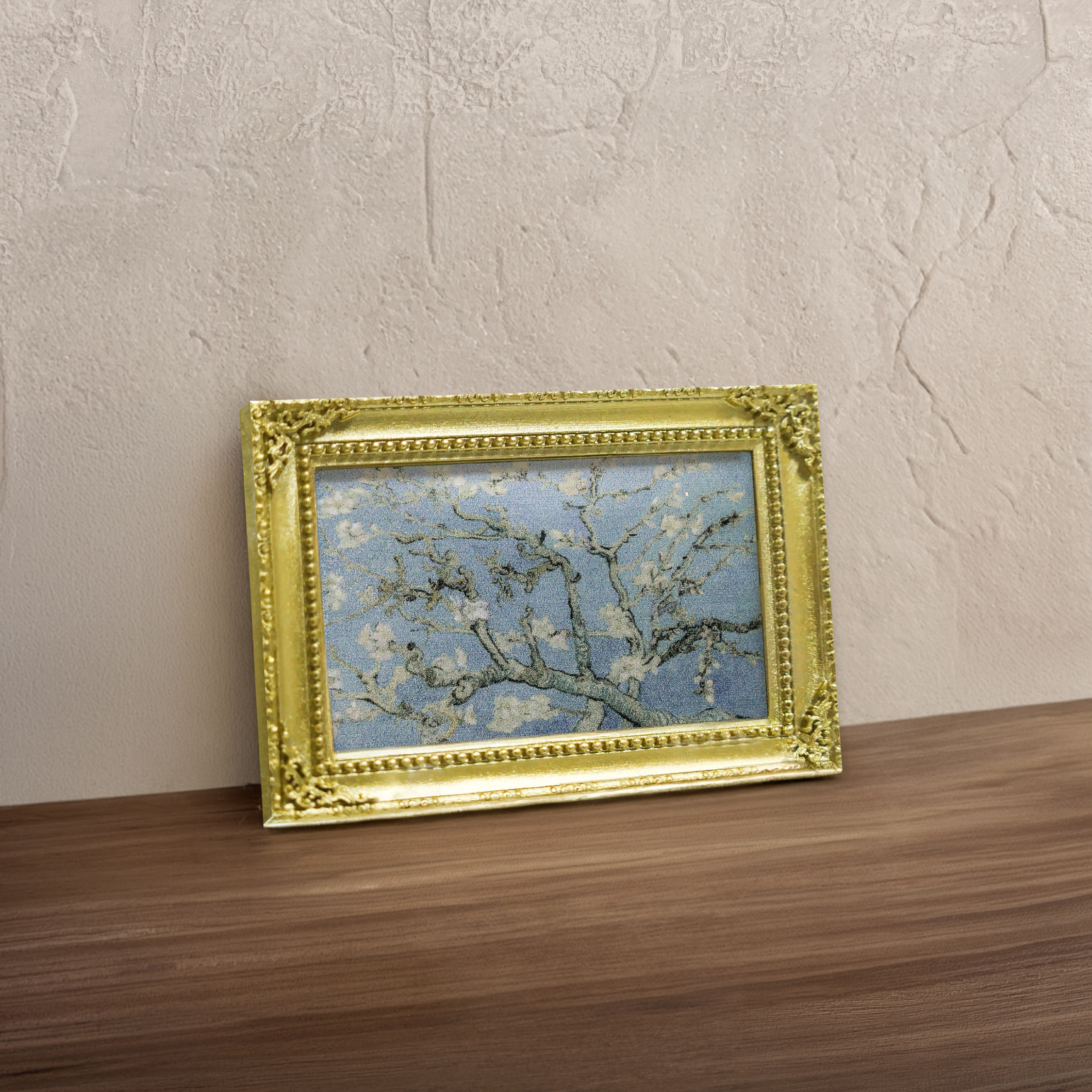 藝術立體畫框冰箱貼｜梵谷《盛開的杏花》