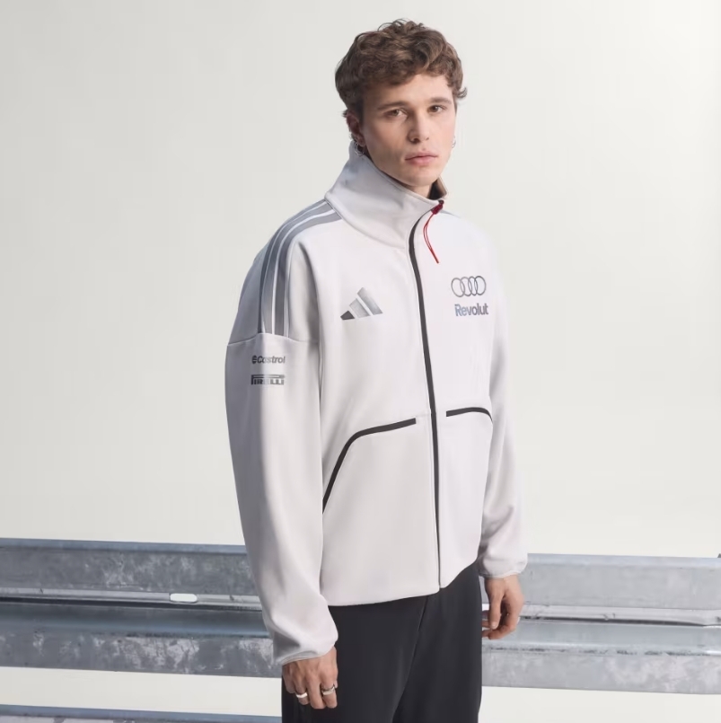 ADIDAS 男款 AUDI F1 TEAM ENGINEERS MARKETING 寬鬆立領運動外套【KE8919】
