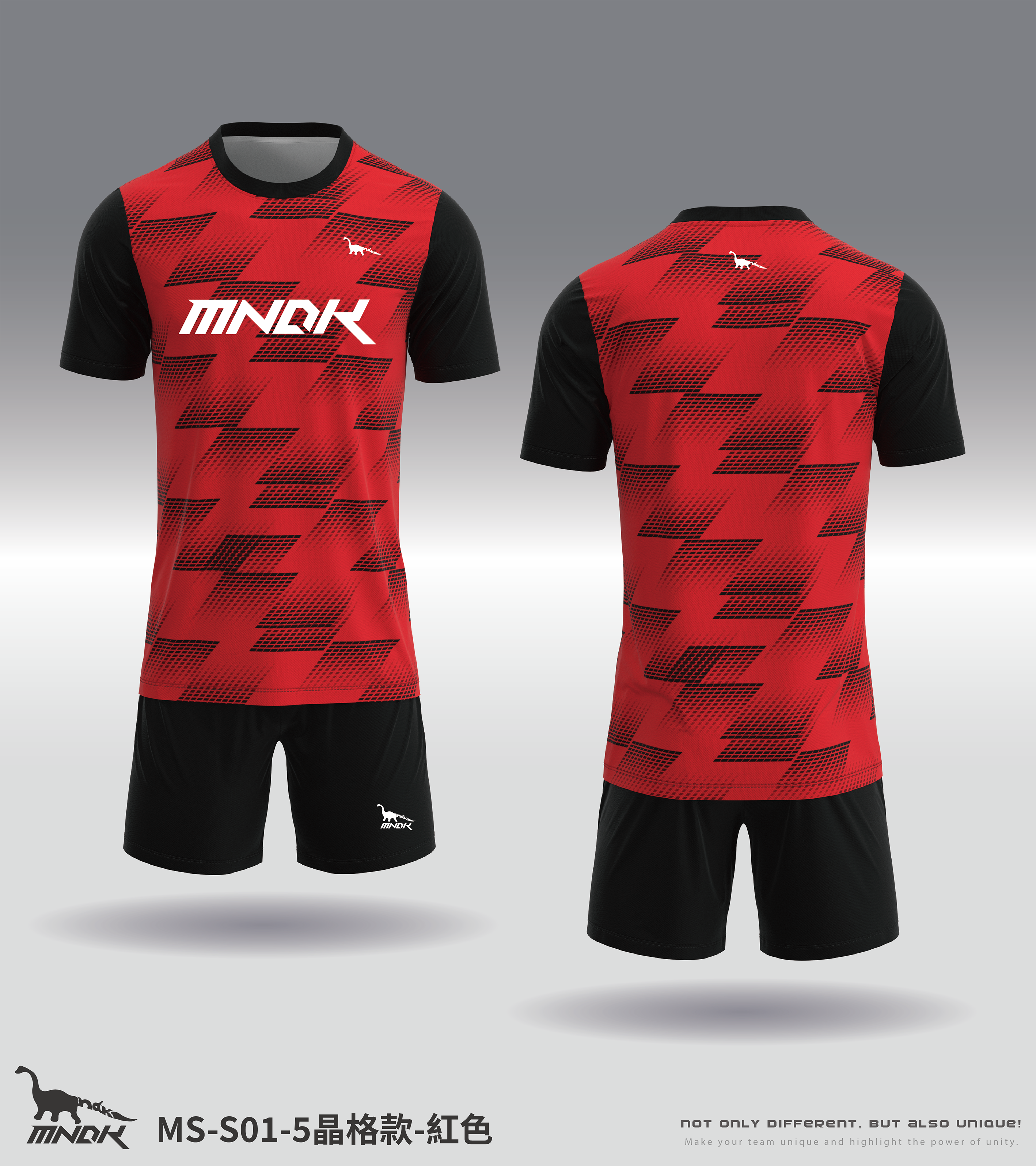 MNDK莫納帝克｜客製化團體服｜專業運動服｜公司制服｜台中MS-S01-5晶格款