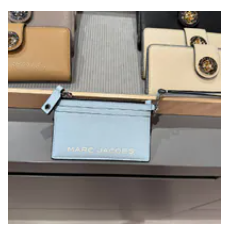 [S] MARC JACOBS CLOUD BLUE 4R3SMP025S02-465 ZIP WRISTLET WALLET, 196611308670 (SMJ656)