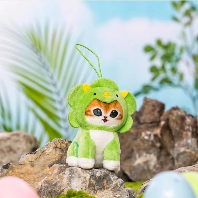 Mofusand 恐龍系列毛絨公仔 綠色三角龍 10cm