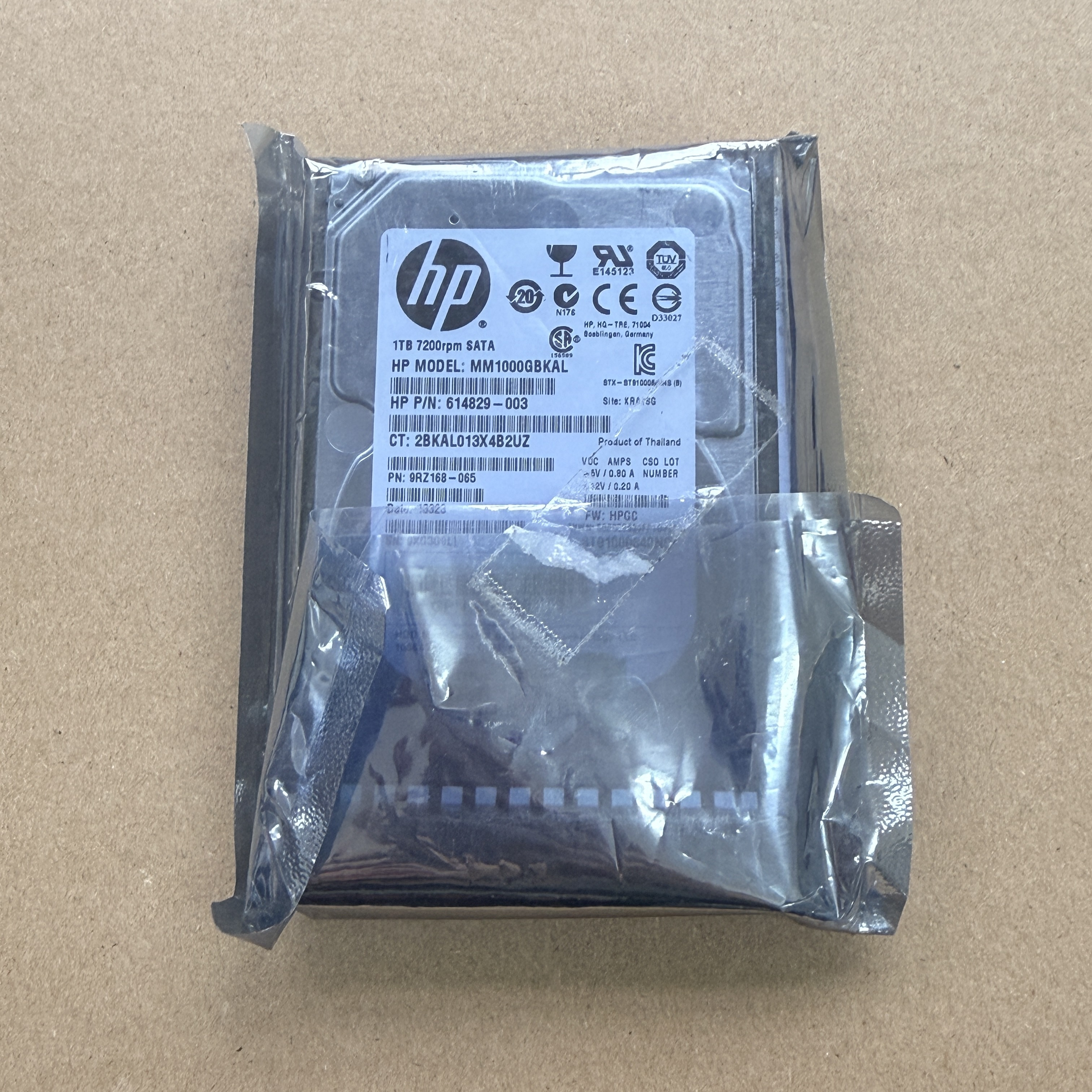 655710-B21 CPQ ITB 6G SATA 7.2K 2.5" SC MDL HDD (翻新)