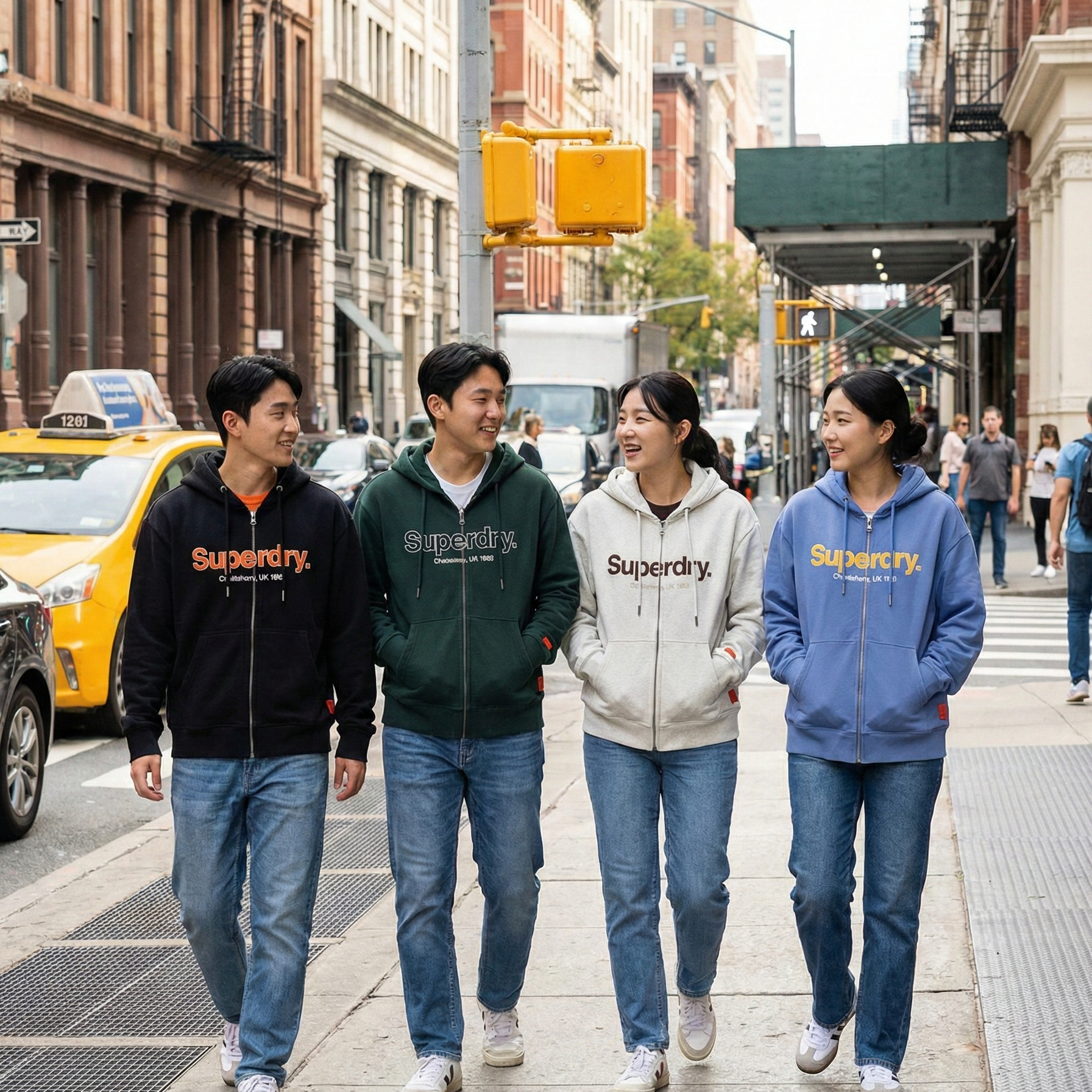 【直播】SUPERDRY LX022328 連帽拉鏈外套