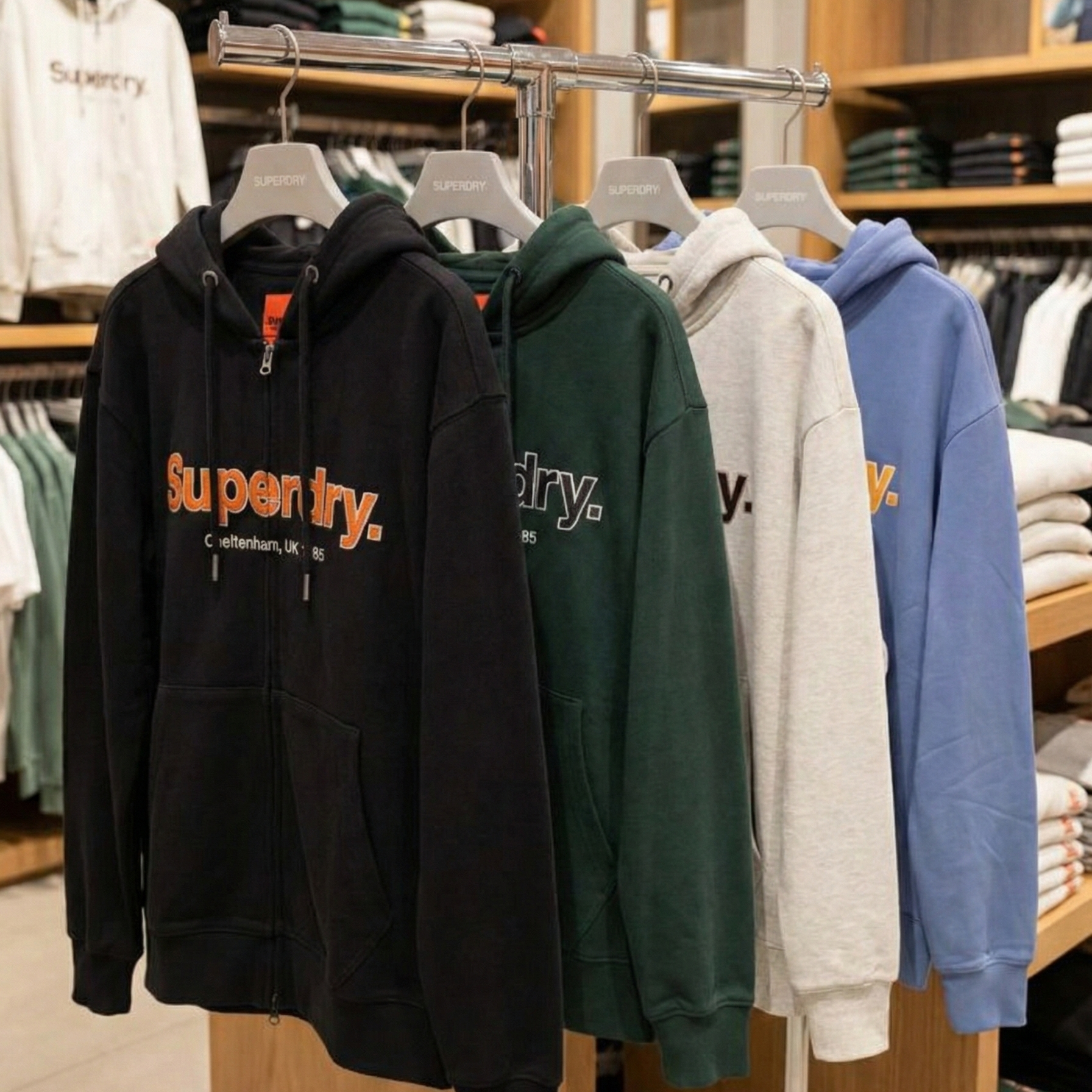 【直播】SUPERDRY LX022328 連帽拉鏈外套