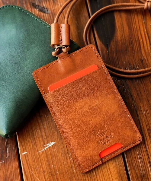 <日本限定> A-LOOK × BEAMS JAPAN 牛皮 染製 商務 識別掛證 五色