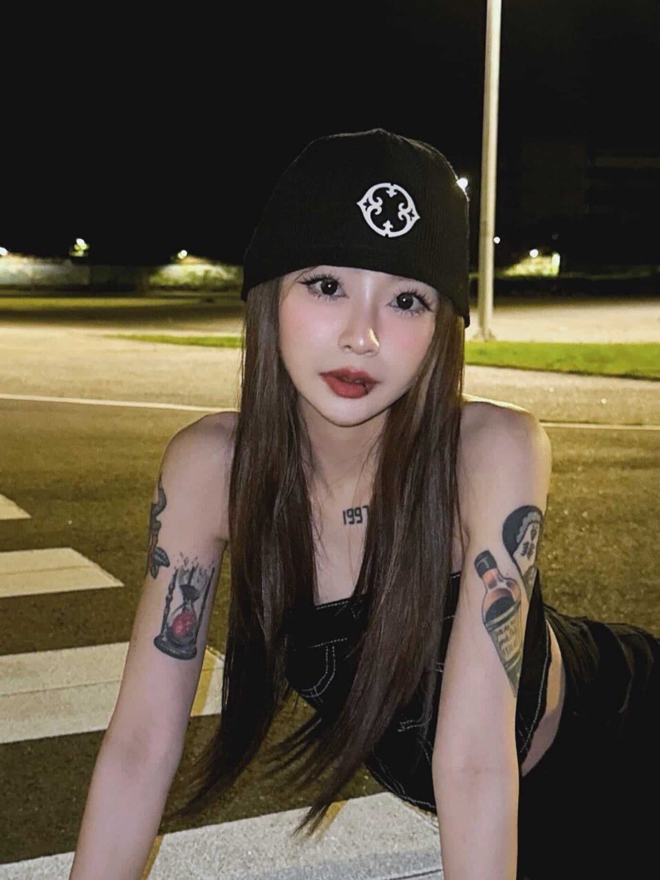 Orphans Club 華夫格Logo黑色冷帽 ‘’ Waffle Knit Logo Black Beanie ‘’