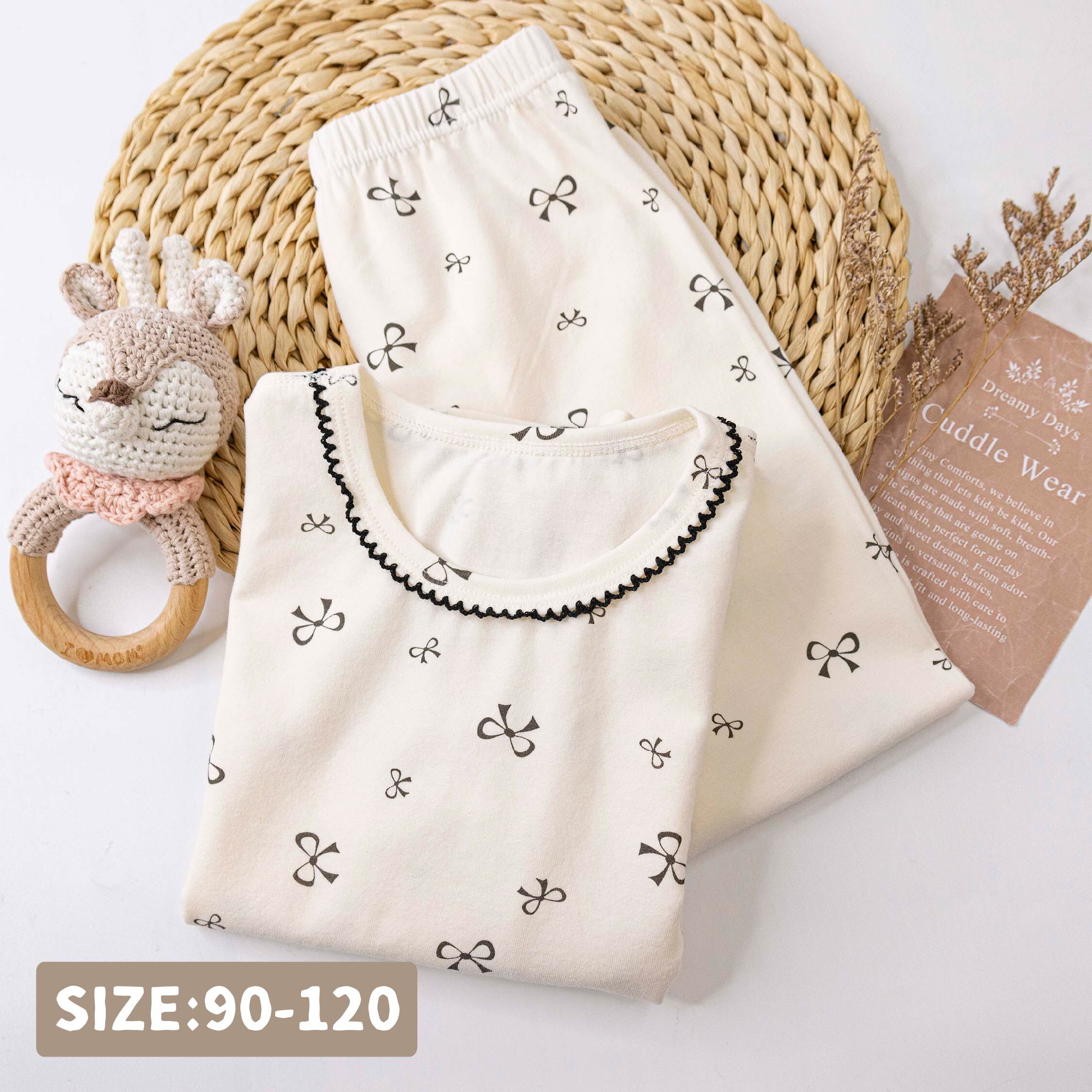 衣拉語【JL5564】氣質優雅蝴蝶結睡衣套裝