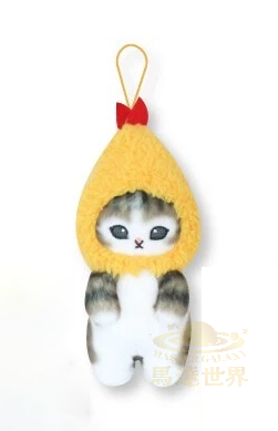 Mofusand Ebi-nyan 系列【蝦頭飾（棕色）】吉祥物毛絨玩具 10cm