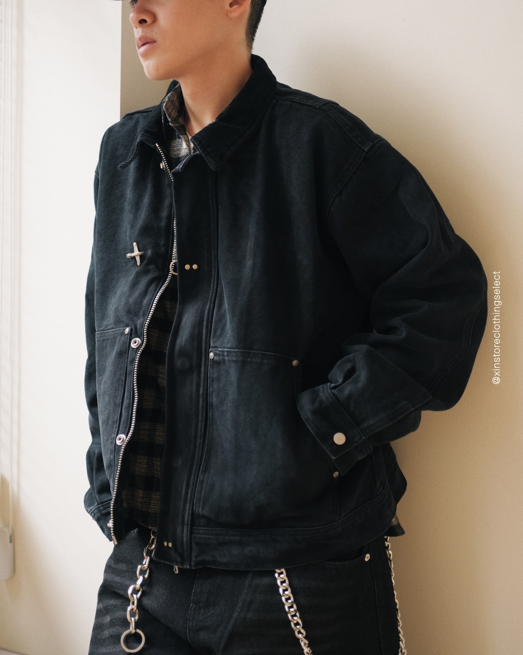 <現貨>XIN SELECT 消防扣 仿舊 底特律外套 兩色