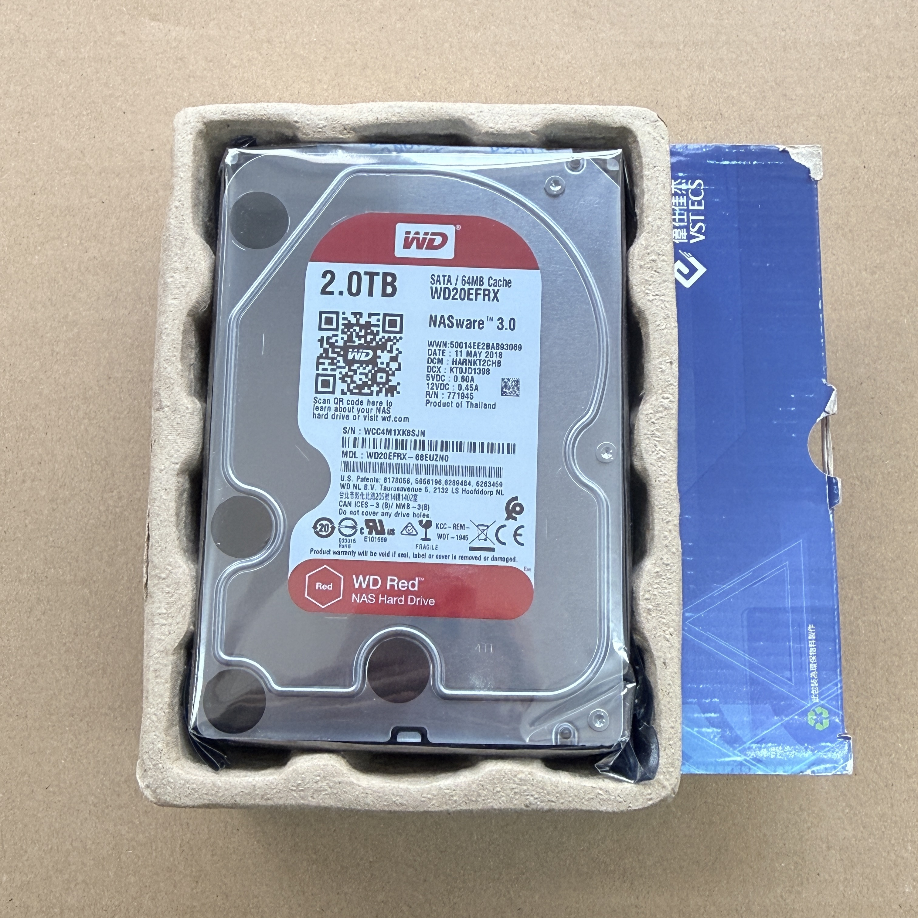 WD20EFRX WD 3.5" 2TB SATA 6GBS 64MB RED HDD