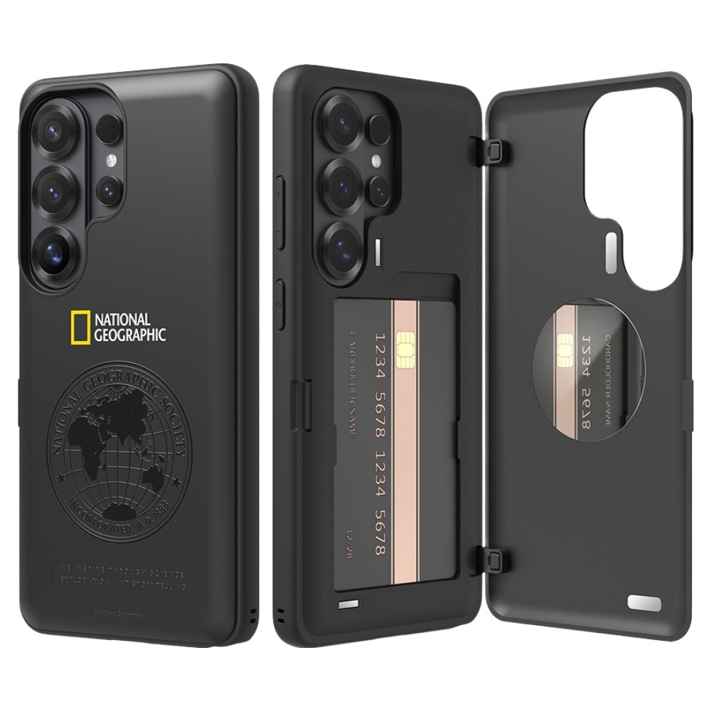 National Geographic - Card Door Bumper - Samsung S26 Case 國家地理插卡防撞手機殼