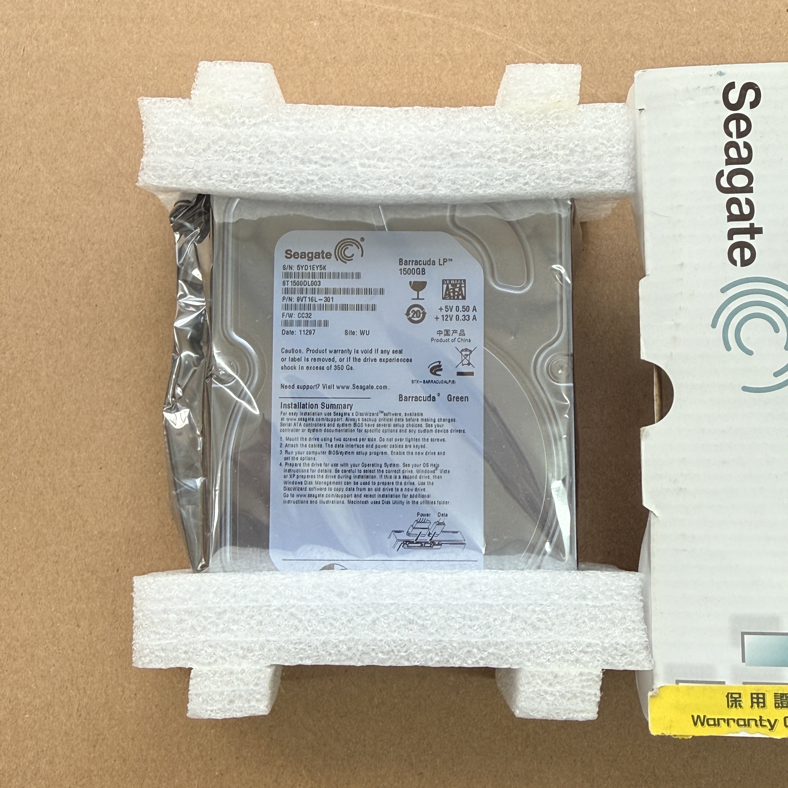 ST1500DL003 SEAGATE 1.5TB 5900 RPM SATA 6 GB