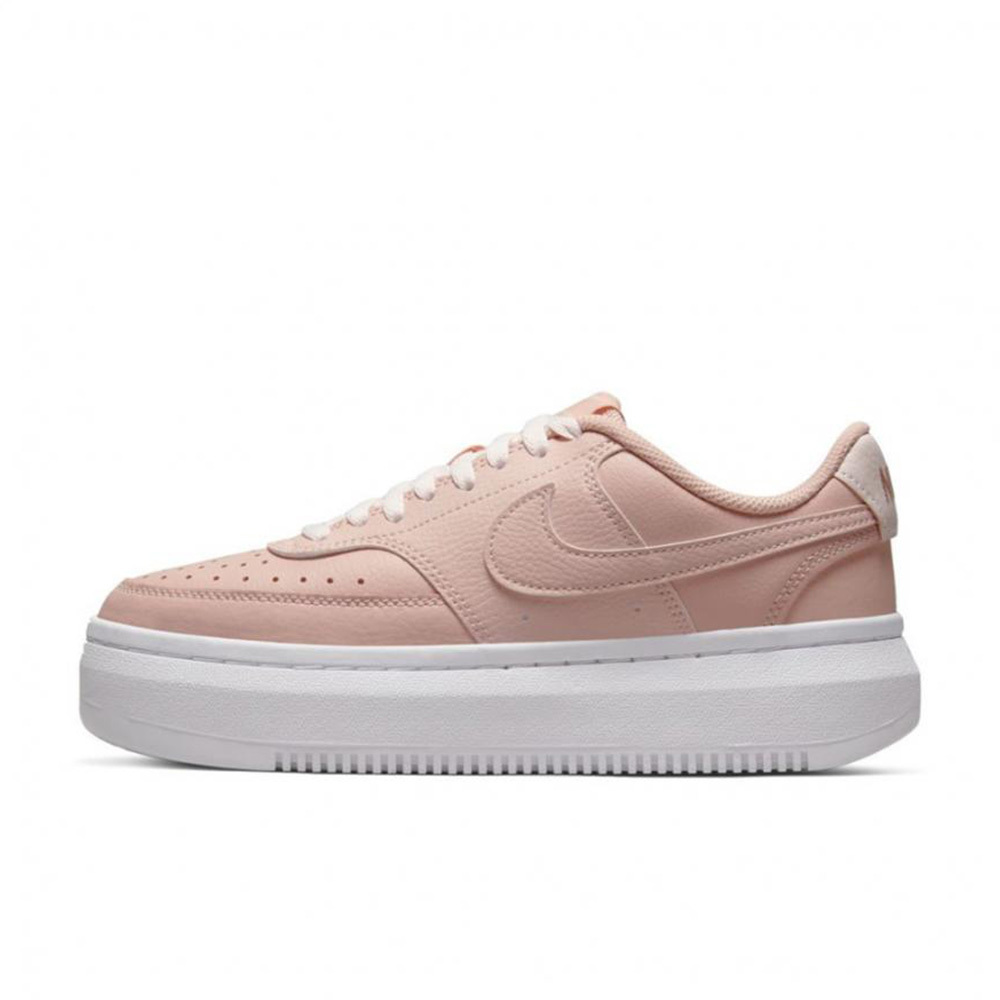 W Nike Court Vision Alta LTR Pink Oxford White 白粉 厚底 增高 皮革 休閒鞋 運動鞋 女鞋 DM0113-600