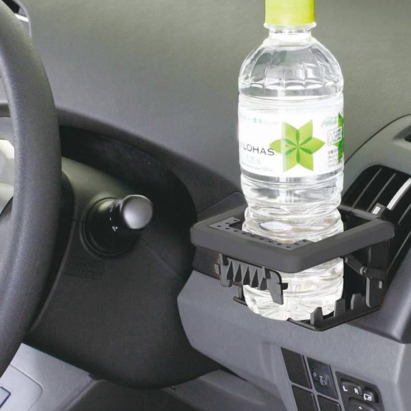 日本 NAPOLEX 冷氣出風口置杯架 可折疊置杯架