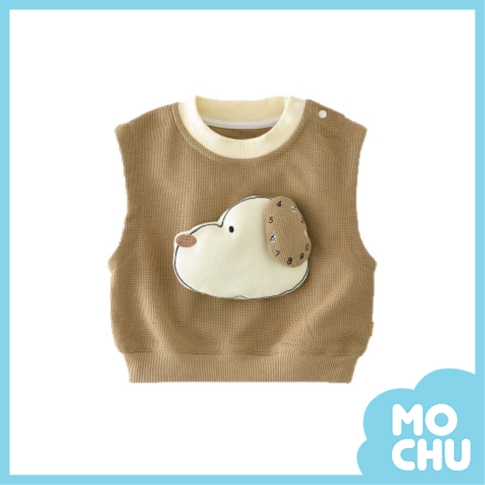 數字小狗無袖背心