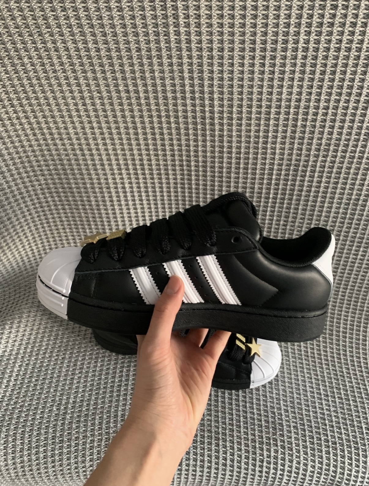 女鞋 ADIDAS SUPERSTAR SUPERSTAR II Originals 貝殼頭 皮革 復古 休閒鞋【 JR7444】