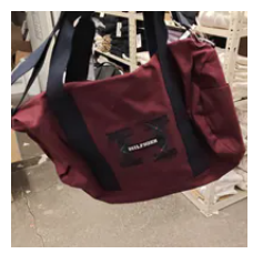 [S] TOMMY HILFIGER MAROON DH08022398 PLAID VARSITY PATCH DUFFLE BAG LOGO 3-WAY, 198296759549 (STH1626)