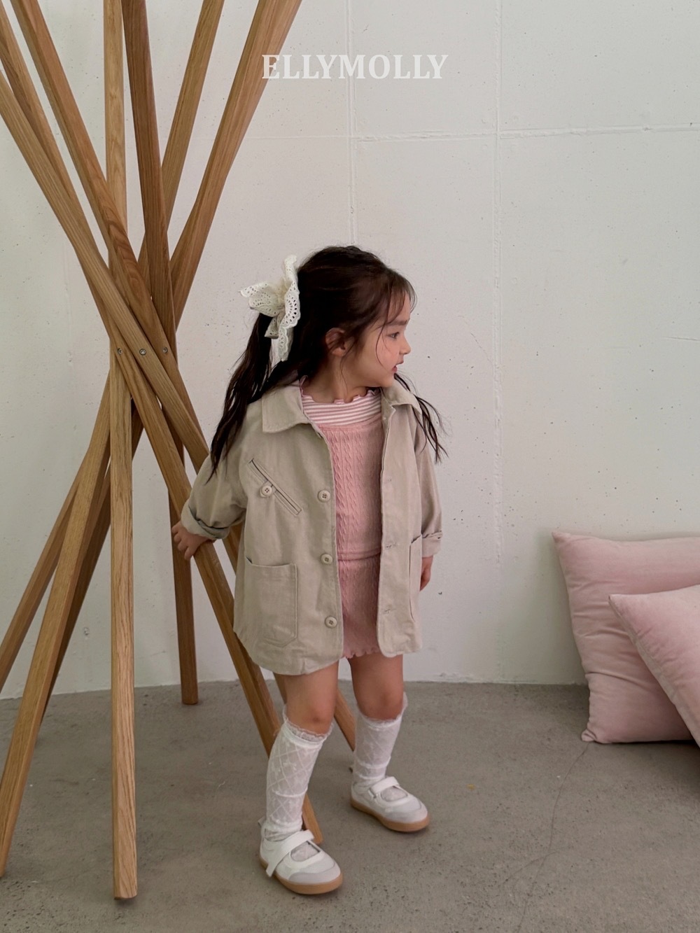 Ellymolly 開衩夾克外套 / 2色