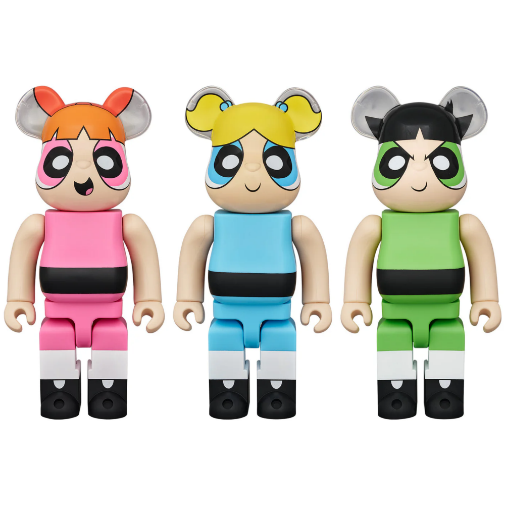 飛天小女警 THE POWERPUFF GIRLS BLOSSOM / BUBBLES / BUTTERCUP 400％ BE@RBRICK