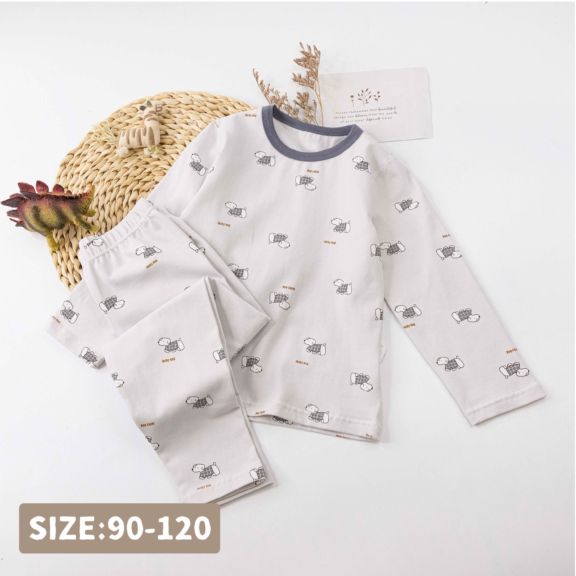 衣拉語【JL5544】可愛幸運小狗狗睡衣套裝